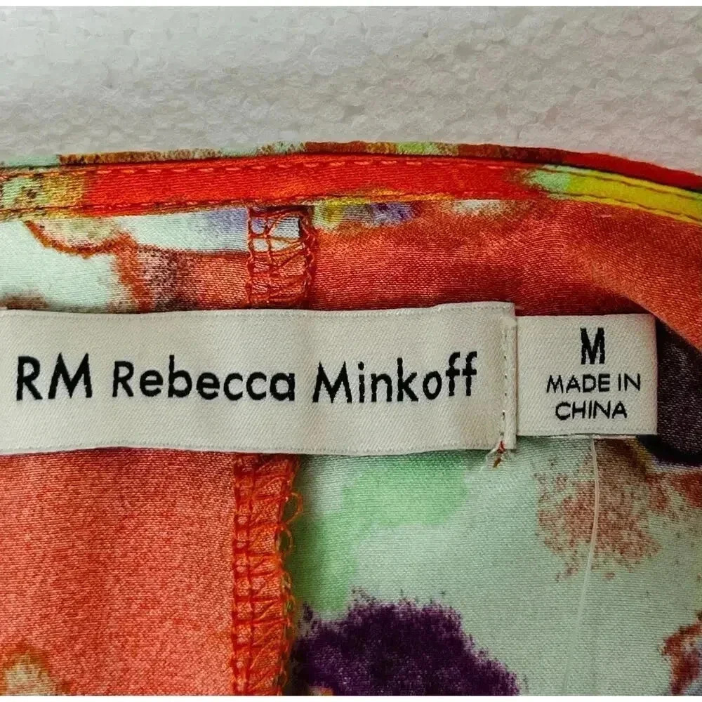 Rebecca Minkoff Floral Lace Trim sleeveless top size M NWOT - Picture 6 of 8